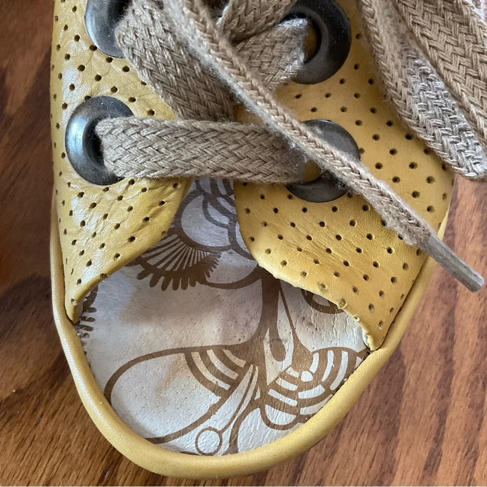Fly London Lace-Up Wedge Sandals, Women’s Sz 37 (US 6.5-7)